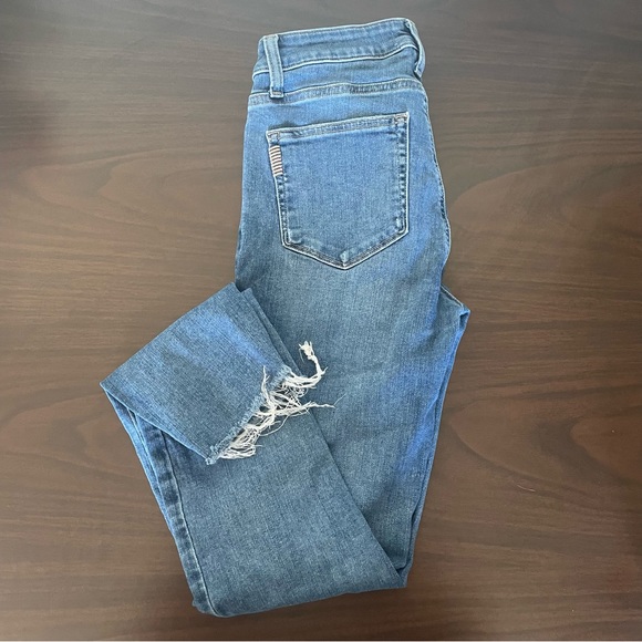 Paige Verdugo Ankle Jeans Size 27 frayed hem Slim fit Mid Rise - Picture 5 of 6